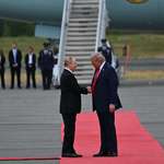 image for OC: Trump greets President Putin on the tarmac after they arrived in Alaska.