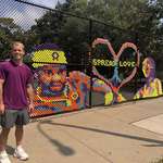 image for OC I did this with tennis balls for lululemon for their US Open players in Brooklyn"it's the BK way"