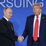 image for putin grinning and trump looking gormless