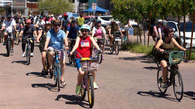 image for 'It's like being in Greece': The US neighbourhood where cars are banned