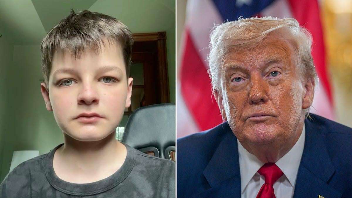 image for ‘If you still support Trump, look in the mirror’: The 13-year-old Texas boy who has gone viral for criticizing the president on social media