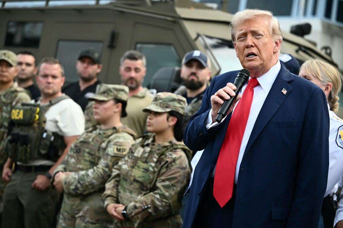 image for Trump mobilizing up to 1,700 National Guard triios in 19 states to widen law and order crackdown