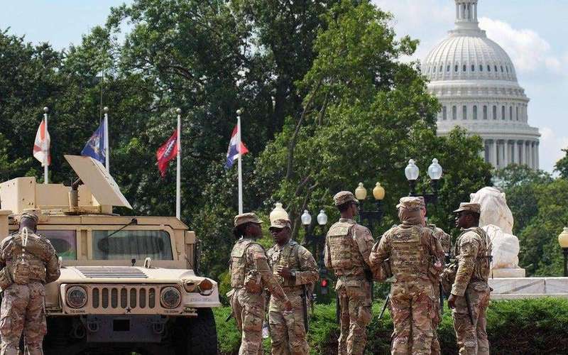 image for Some National Guard members in D.C. are now armed