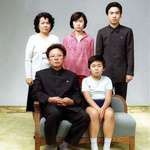 image for Kim Jong-il with his family, Pyongyang, North Korea, 1981.