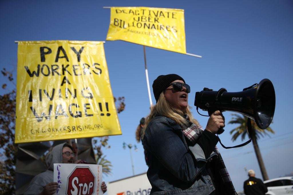 image for Uber and Lyft drivers in California win a path to unionization