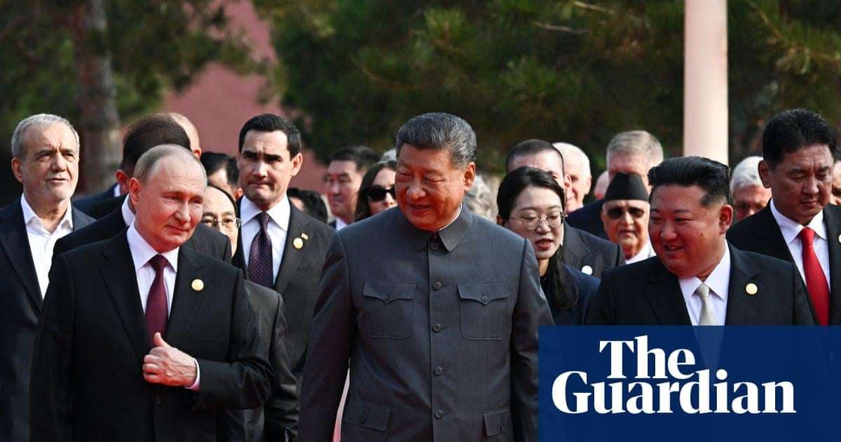 image for Xi Jinping says world faces ‘peace or war’, as Putin and Kim join him for military parade