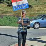 image for Man standing outside York Hospital holding this sign. (PC to its rightful owner)