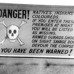 image for A warning sign for non-white people in Apartheid era South Africa