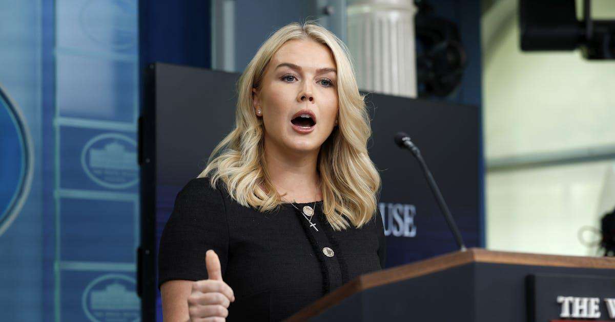 image for Leavitt Says Epstein Files Aren’t Fake—Just the Ones About Trump