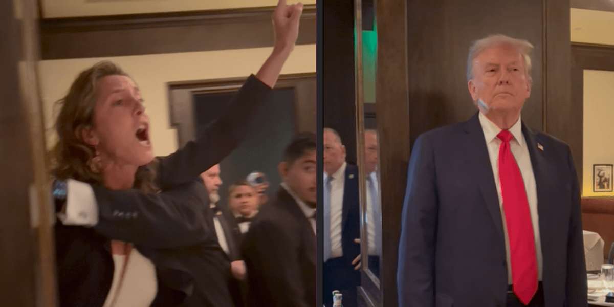 image for 'The Hitler of Our Time!' Trump Confronted Inside DC Steak House