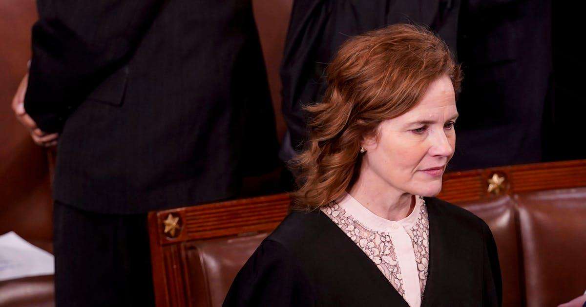 image for Amy Coney Barrett Gives Least Reassuring Answer on Trump Third Term