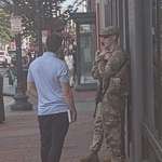 image for [OC] young man in Georgetown, DC yesterday asks a national guardsman why he doesn’t go home