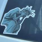 image for Saw on back of a car. Perfect Symbolism of today….