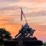 image for A statue commemorating ANTIFA terrorists, just outside Arlington National Cemetery, VA