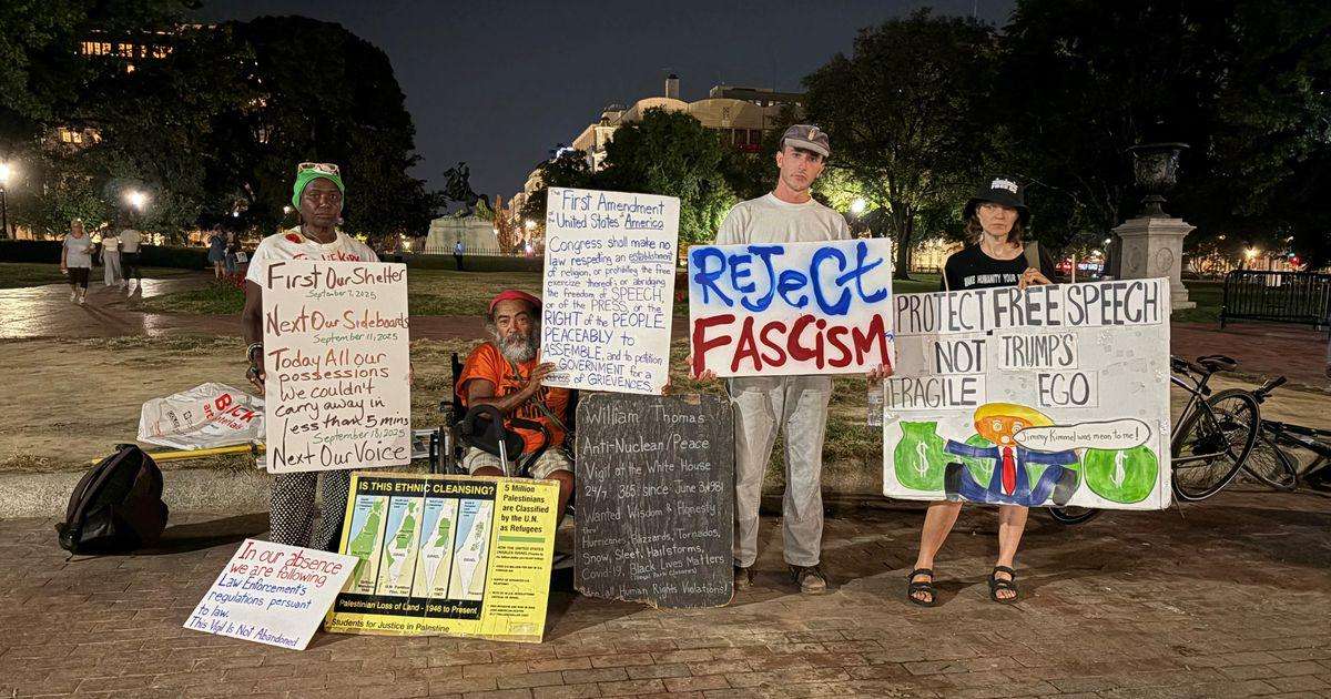 image for The White House Peace Vigil, after standing for decades, is dismantled