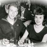 image for My Mom & Dad NYC  1943 Right Before my Dad shipped out Torpedo Fascist Nazi's