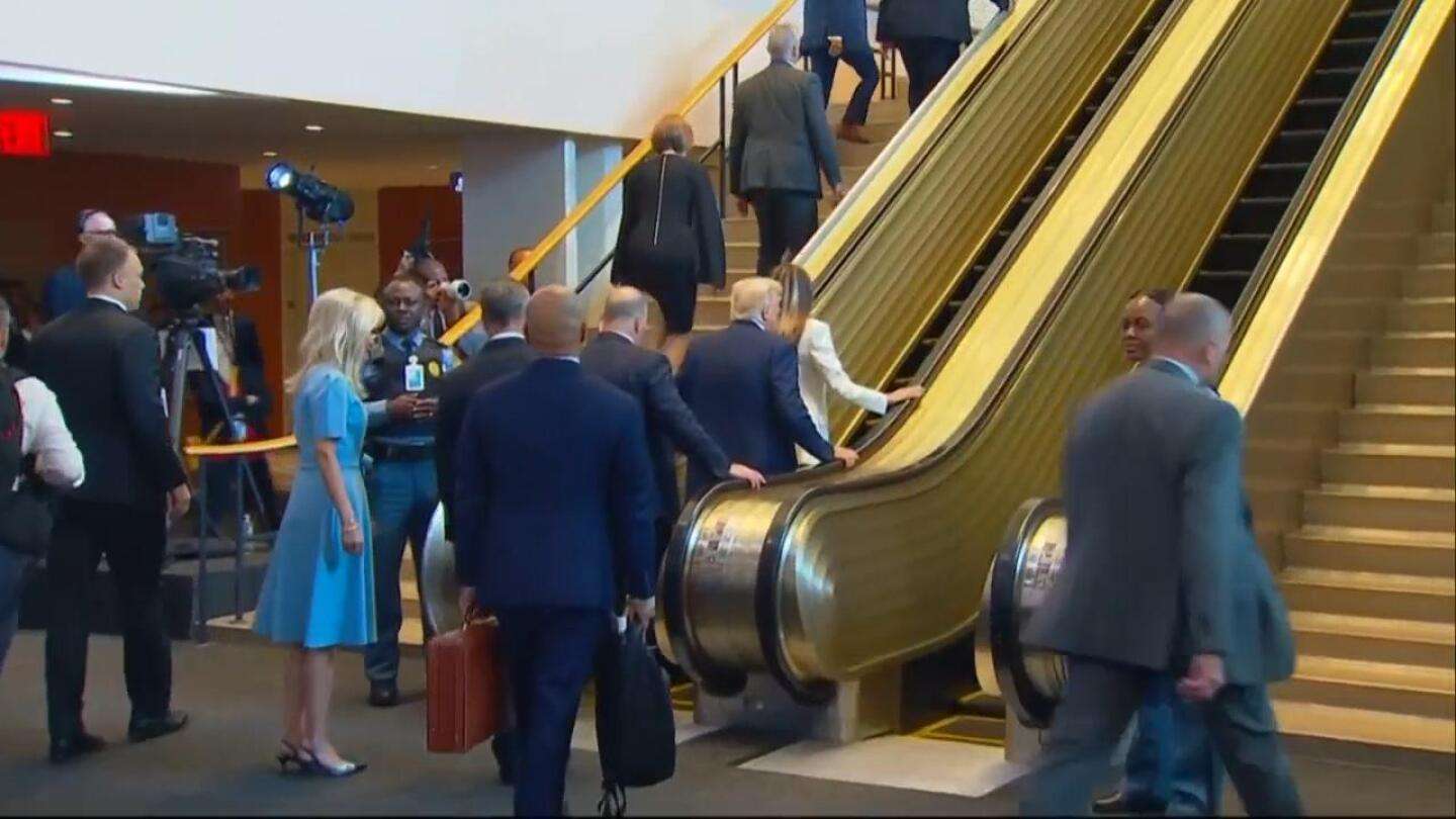 image for After mechanical challenges, UN says Trump’s team to blame for nonworking escalator and teleprompter
