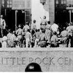 image for U.S. Army’s 101st Airborne Division escorts Little Rock Nine into Central High. September 25, 1957