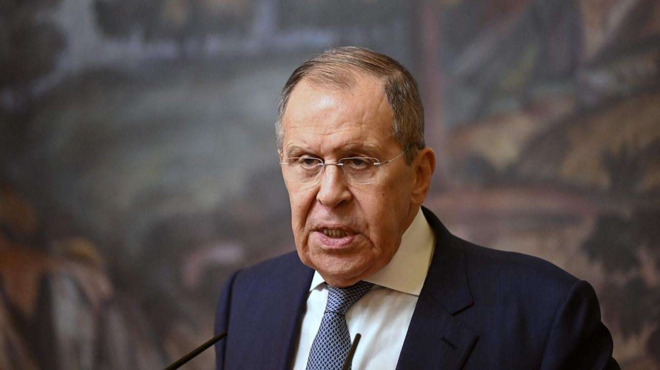 image for Russian foreign minister claims NATO and EU have declared "real war" on Russia