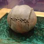 image for [OC] World's oldest football (year ~1547) at Stirling Smith museum, Scotland