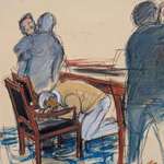 image for [OC] Courtroom sketch shows the moment Diddy fell to his knees after hearing the guilty verdict.
