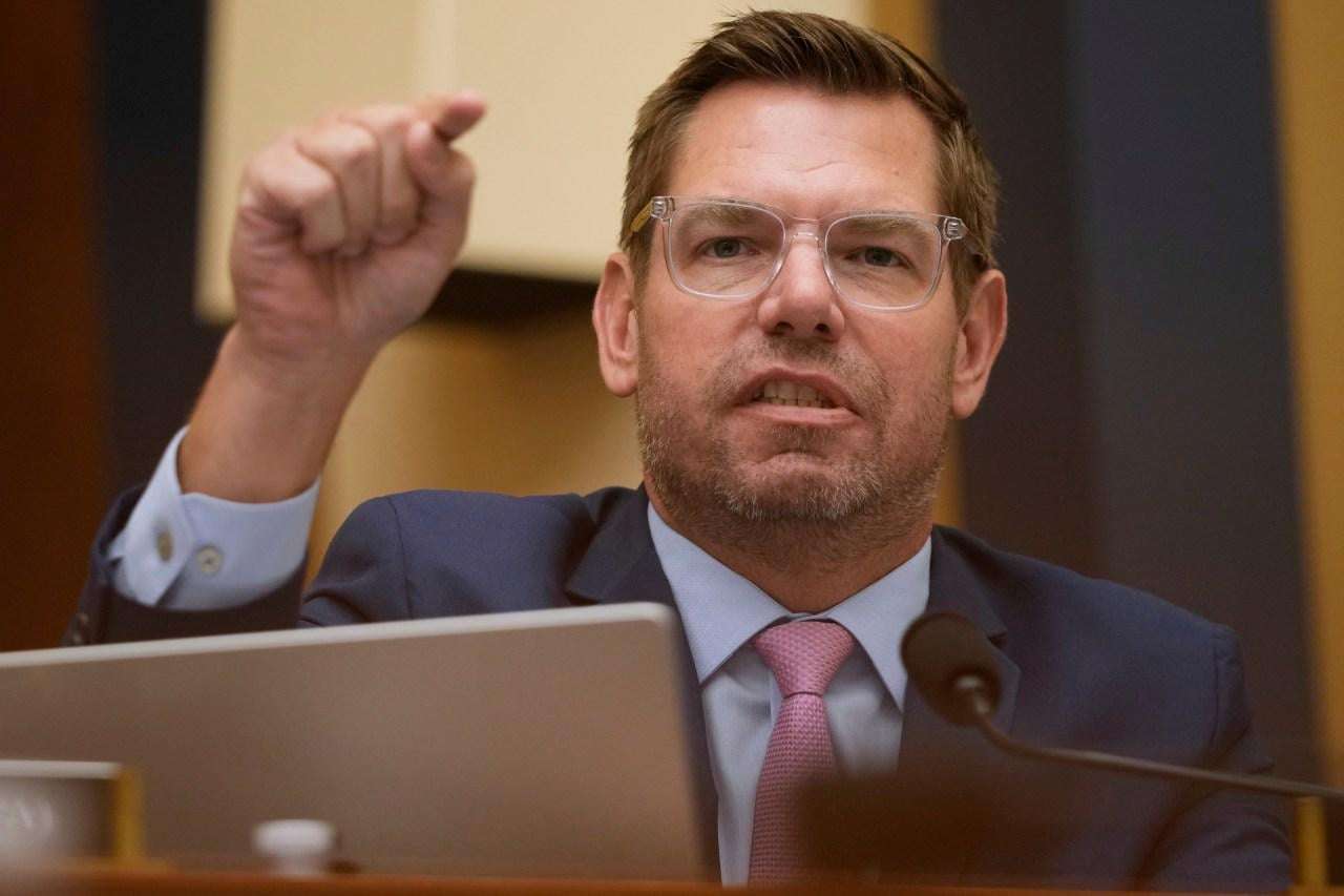 image for Swalwell: 'Epstein bomb' about to drop, 100 GOP members to 'jail break' from Trump