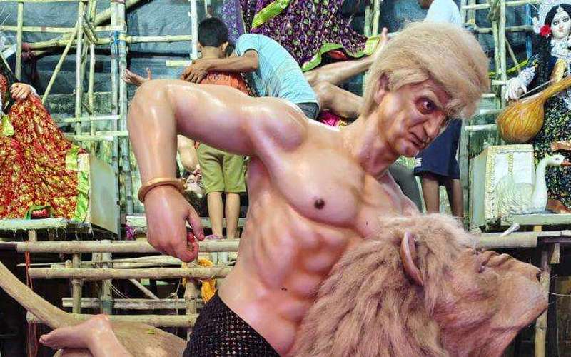 image for At India’s Durga Puja festival, a Hindu goddess slays a demon: Trump