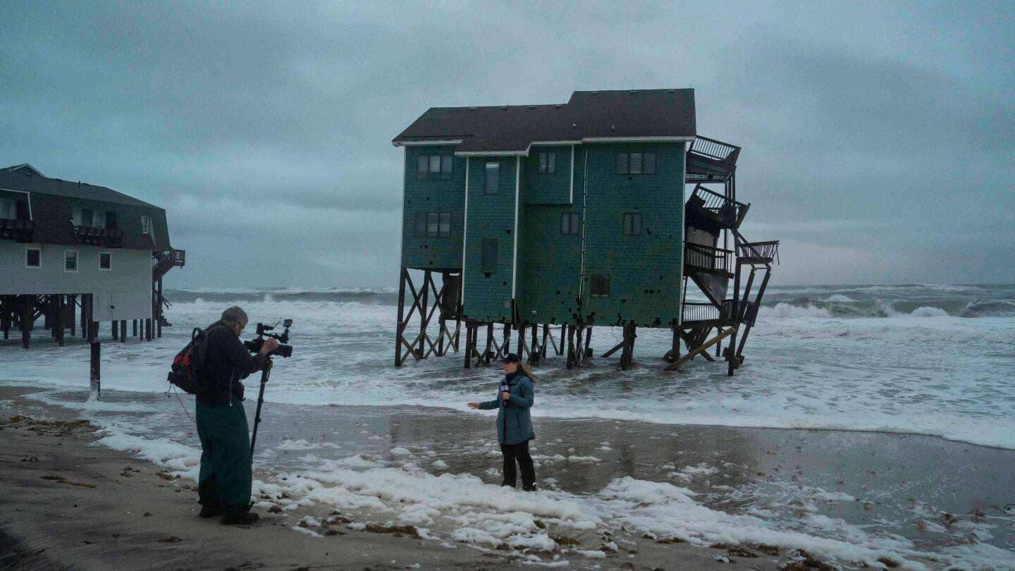 image for New Jersey declares emergency as nor’easter approaches, while Alaska flooding carries away homes