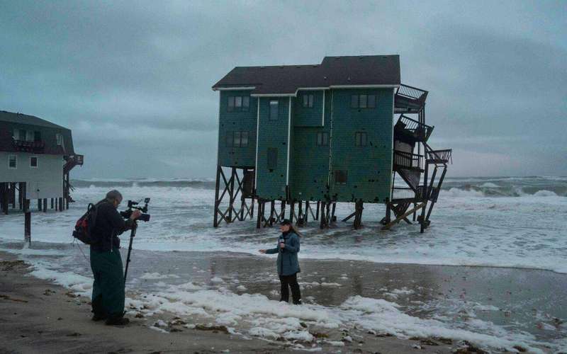 image for New Jersey declares emergency as nor’easter approaches, while Alaska flooding carries away homes