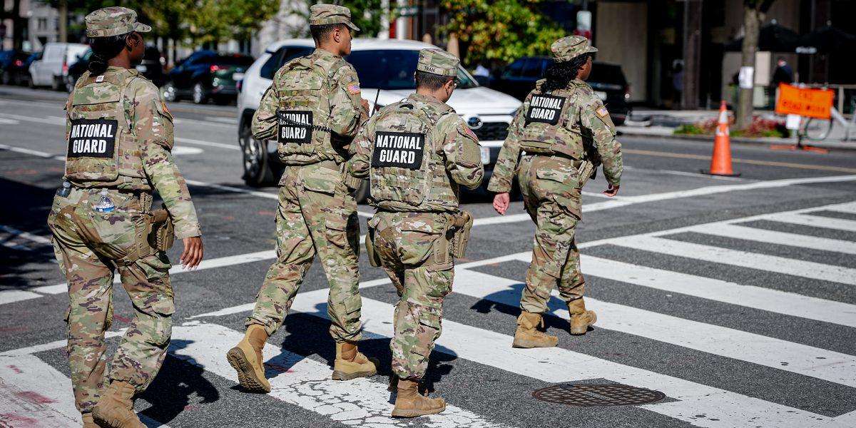 image for Trump Fabricates Story of Hand-to-Hand Combat Between Troops and Child Gangsters in D.C.