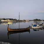 image for Viking Ship Casually Docked on Mjøsa Lake - Hamar, Norway (OC)