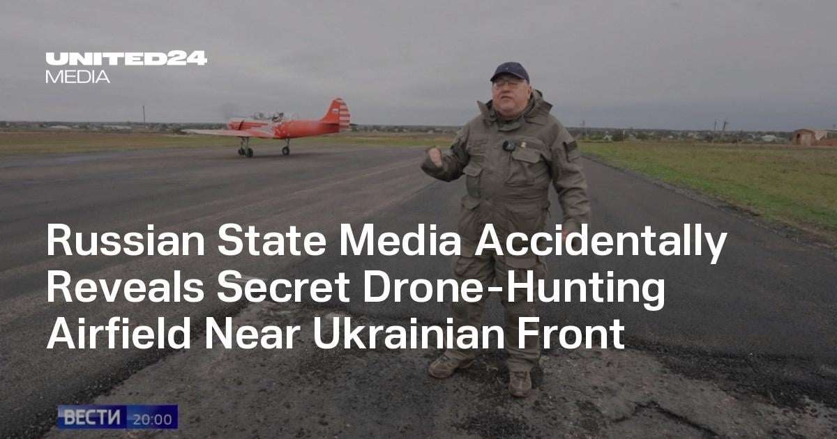 image for Russian State Media Accidentally Reveals Secret Drone-Hunting Airfield Near Ukrainian Front