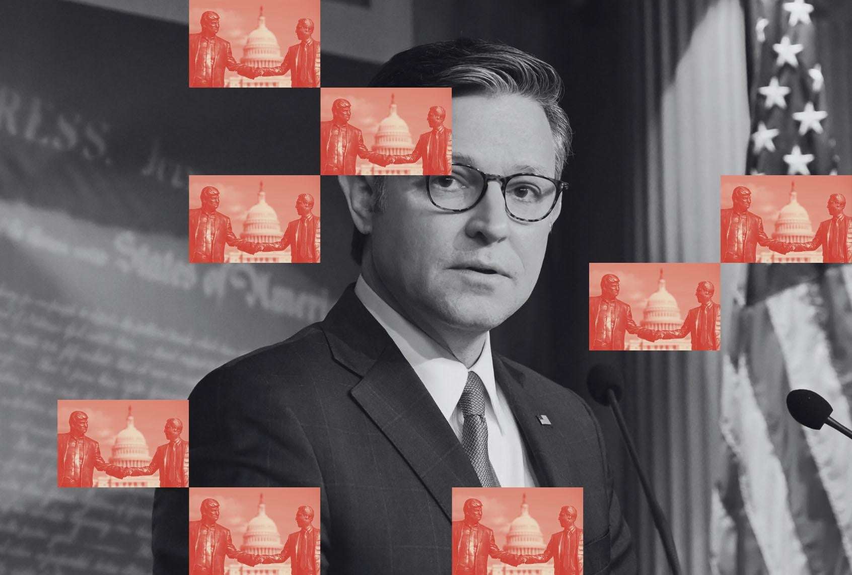 image for Mike Johnson exploits the shutdown to hide the Epstein files
