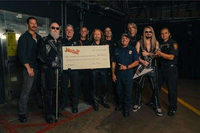 image for JUDAS PRIEST Donates $100,000 To Los Angeles Fire Department