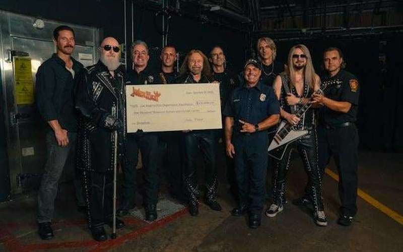image for JUDAS PRIEST Donates $100,000 To Los Angeles Fire Department