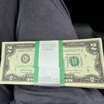 image for Went to my bank, and pick up some 2 dollars bill. I love them