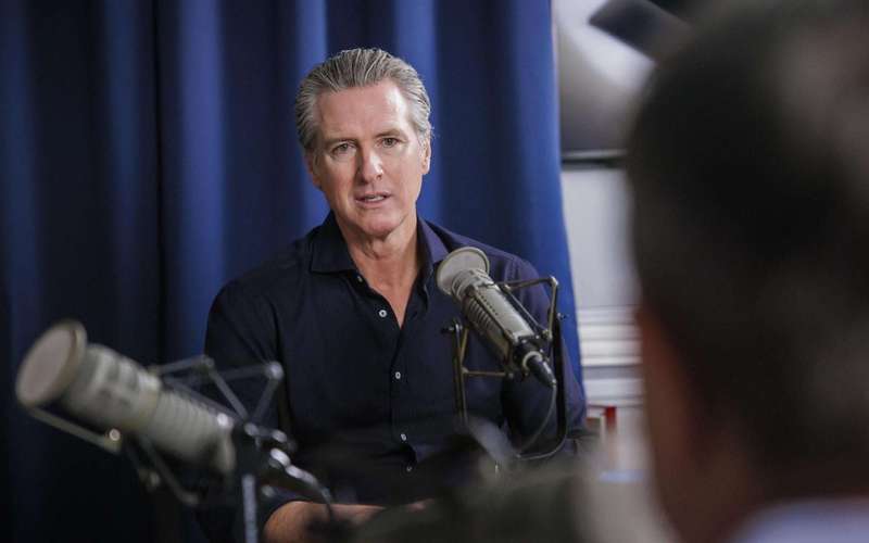 image for Newsom Says Trump Is ‘Rigging the Election’ With Federal Poll Monitors
