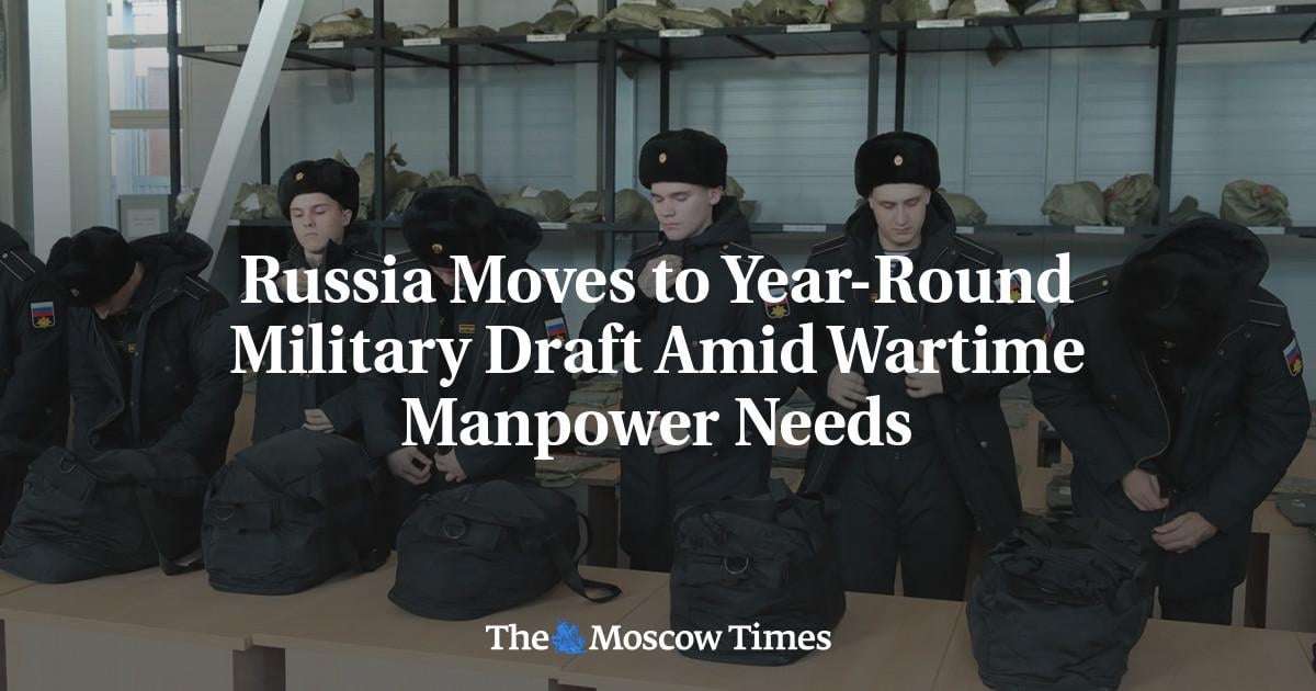 image for Russia Moves to Year-Round Military Draft Amid Wartime Manpower Needs