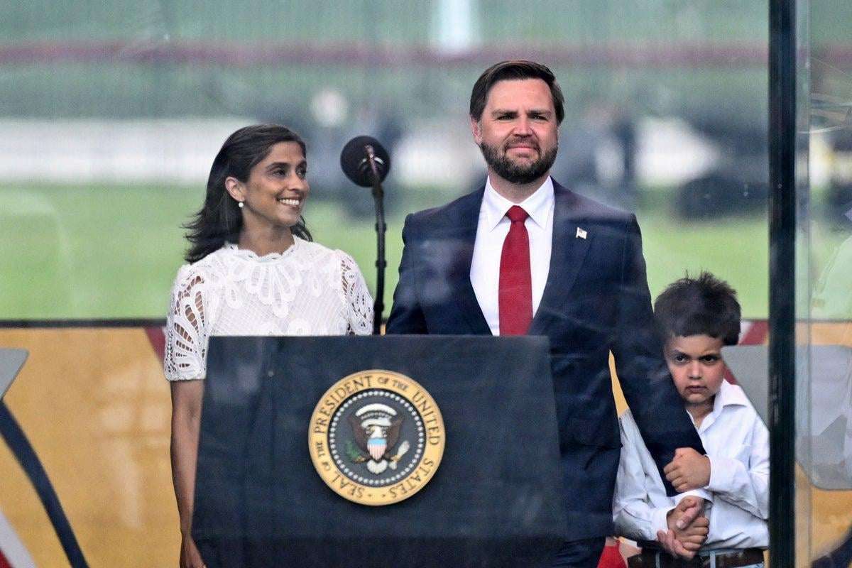 image for JD Vance slammed for saying he hopes his Hindu wife Usha will ‘join Christianity’ at Charlie Kirk event