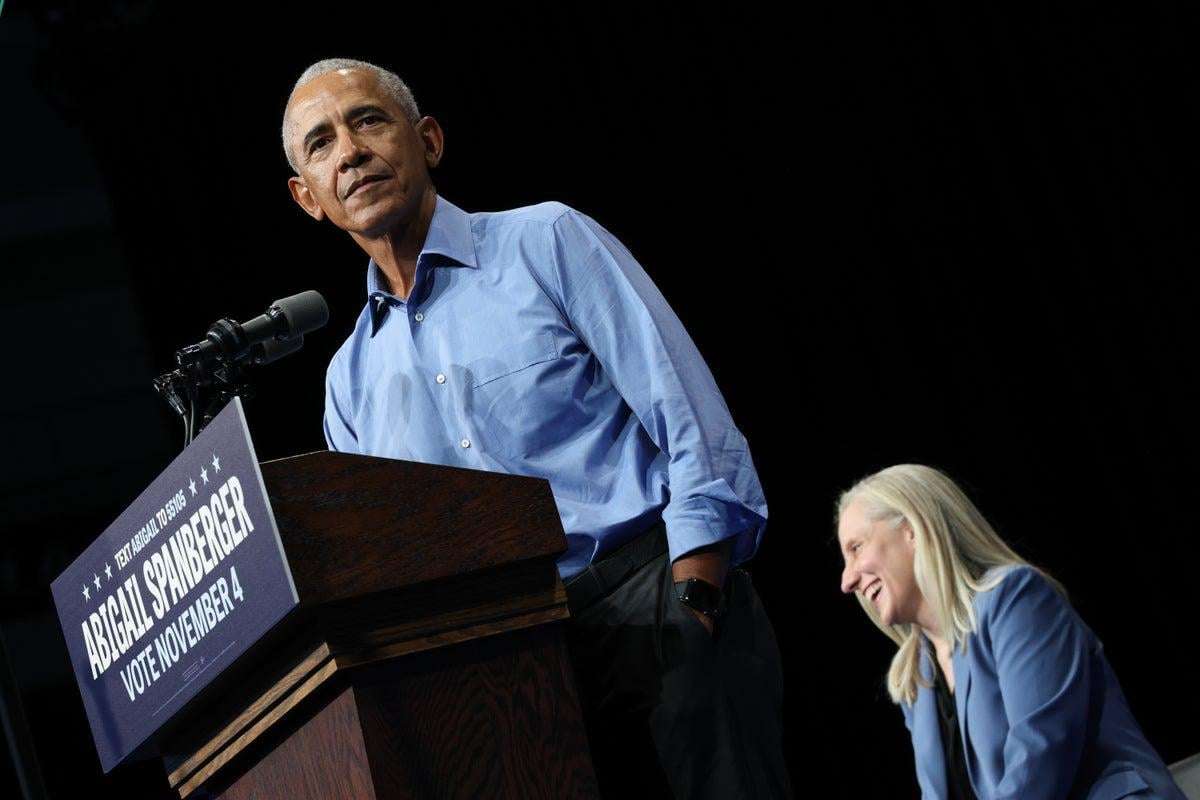 image for Obama shreds Trump over ballroom, bizarre Truth Social videos and family’s crypto fortune: ‘It’s like every day is Halloween’