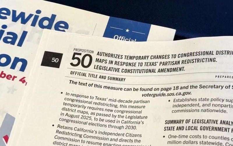 image for California voters pass Prop 50 to redraw the state's congressional maps, CBS News projects
