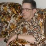 image for [OC] My grandpa died this week. I found this old pic of him wearing ‘70s camo on a ‘70s couch.