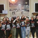 image for The 9th graders that manned the bar at our 2nd gig in a church club in Czech.