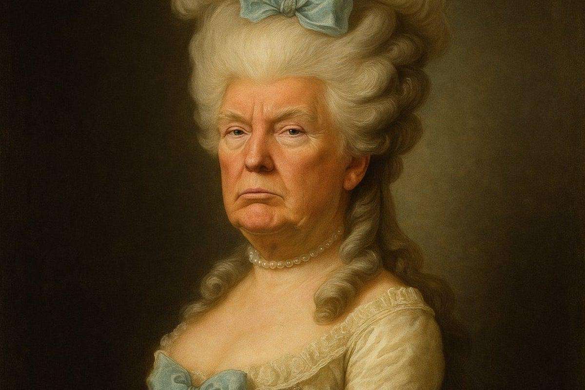 image for Newsom uses AI picture of Trump as Marie-Antoinette to blast his Mar-a-Lago trip