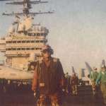 image for [OC] This is me onboard USS Harry S Truman somewhere in the eastern Mediterranean in early 2003