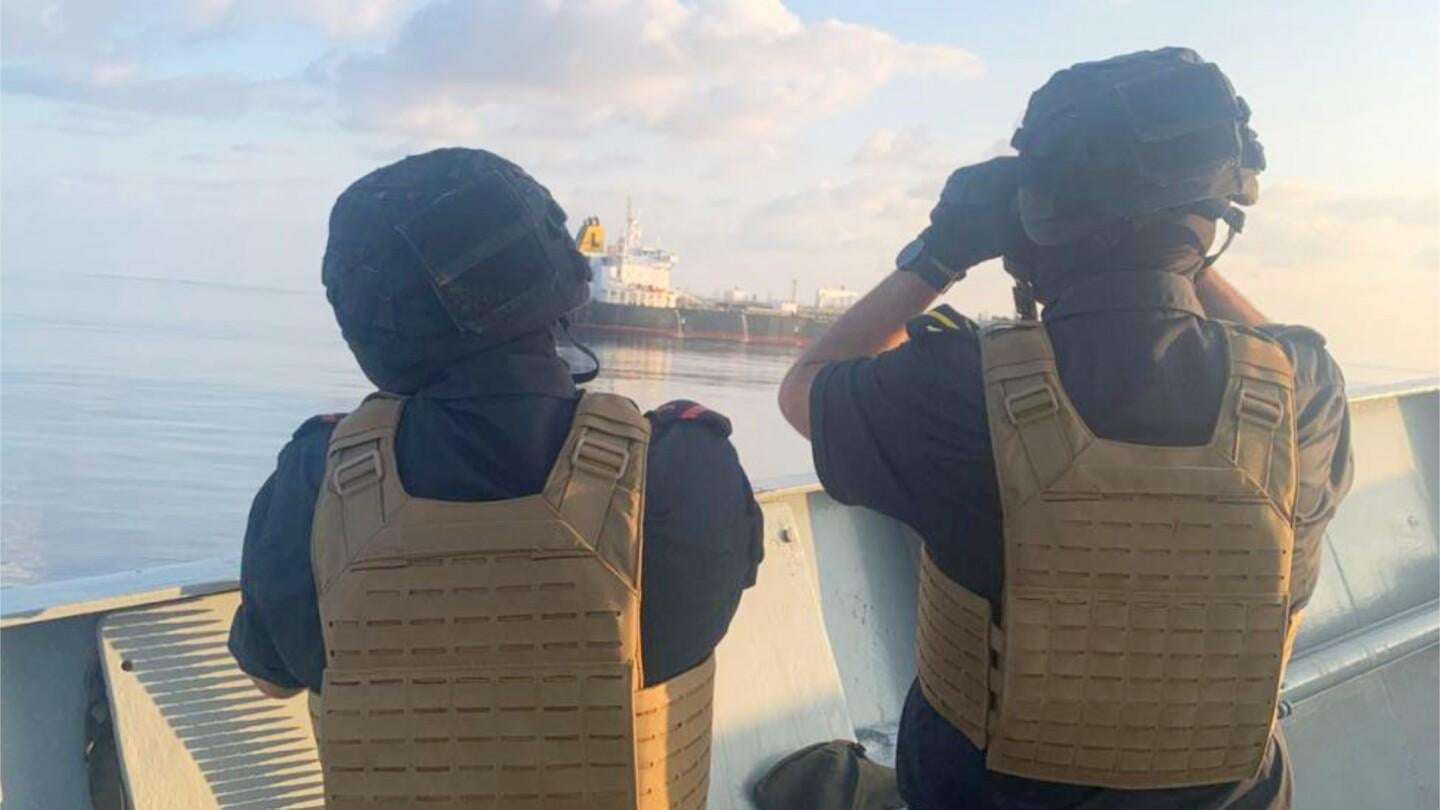 image for European Union and Indian navies take over ship used by pirates off Somalia to seize tanker