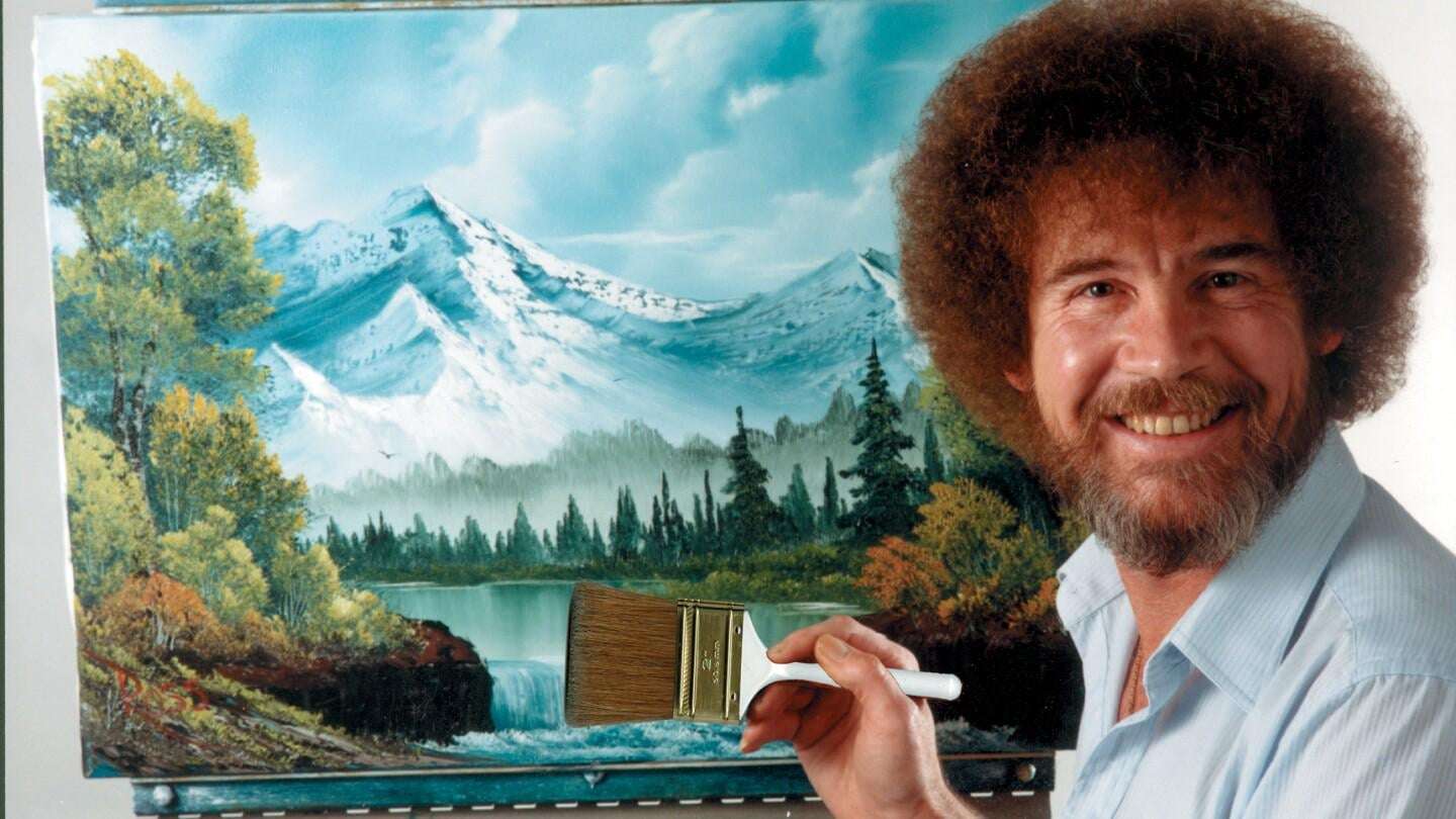 image for A happy circumstance: Bob Ross paintings sell for more than $600K to help public TV stations