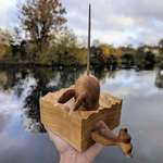 image for [OC] I carved a baby narwhal