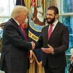 image for Former Al Qaeda member Ahmad Al-Sharaa meeting current US President Donald Trump