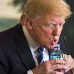 image for 8 years ago Trump’s drinking water method went viral